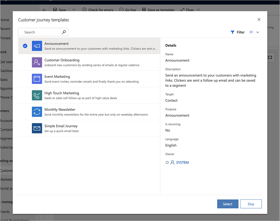 customer-journey-template - enCloud9 | Dynamics 365 Consultants