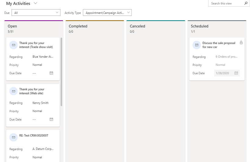 activities-kanban-view - enCloud9 | Dynamics 365 Consultants