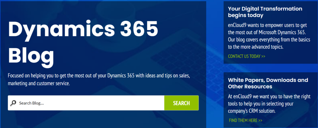 blog - enCloud9 | Dynamics 365 Consultants lead generation | Dynamics 365 | enCloud9