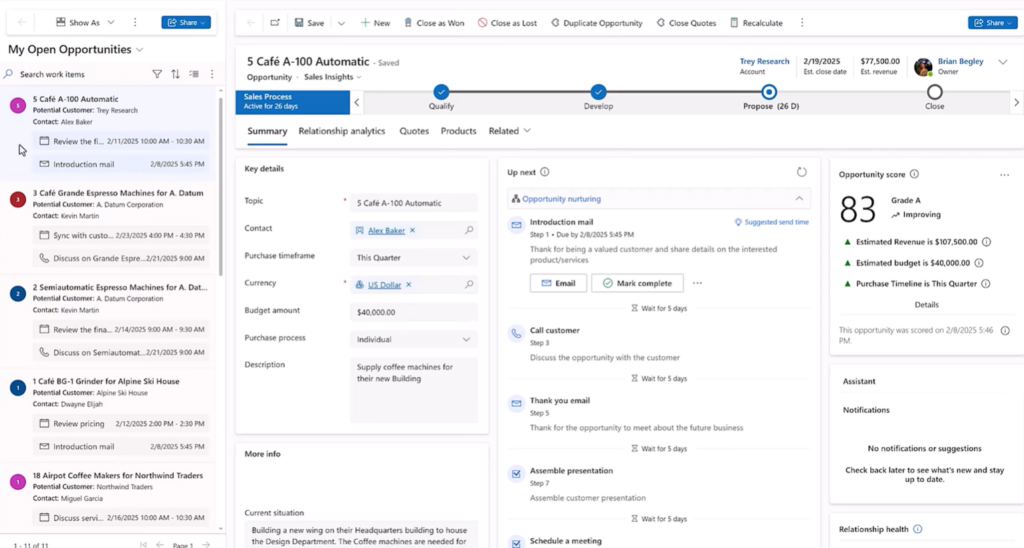 focus view - enCloud9 | Dynamics 365 Consultants View Opportunities | Dynamics 365 | enCloud9