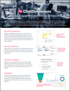ClickDImensions Social Engagement by OktoPost