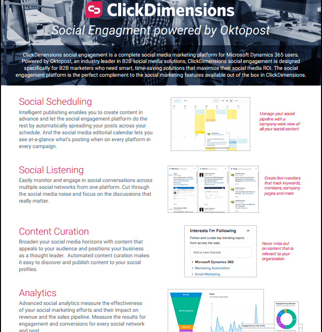 ClickDImensions Social Engagement by OktoPost