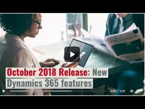 Dynamics 365 October 2018 Release