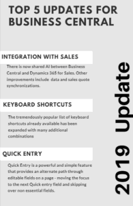 Top 5 Updates for Business Central