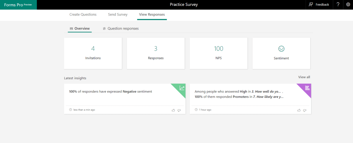 Viewing responses | Microsoft Forms Pro | enCloud9 Social CRM Consultants