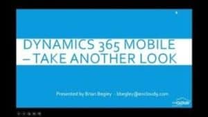 Dynamics 365 Mobile | enCloud9 | Dynamics365support.com | webinar