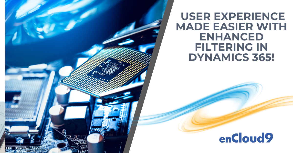 Filtering | Dynamics 365 enCloud9