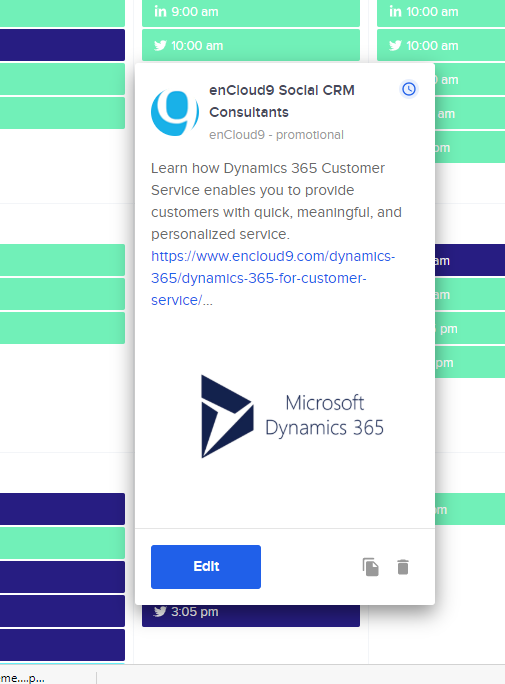 ClickDimensions Social Engagement | enCloud9