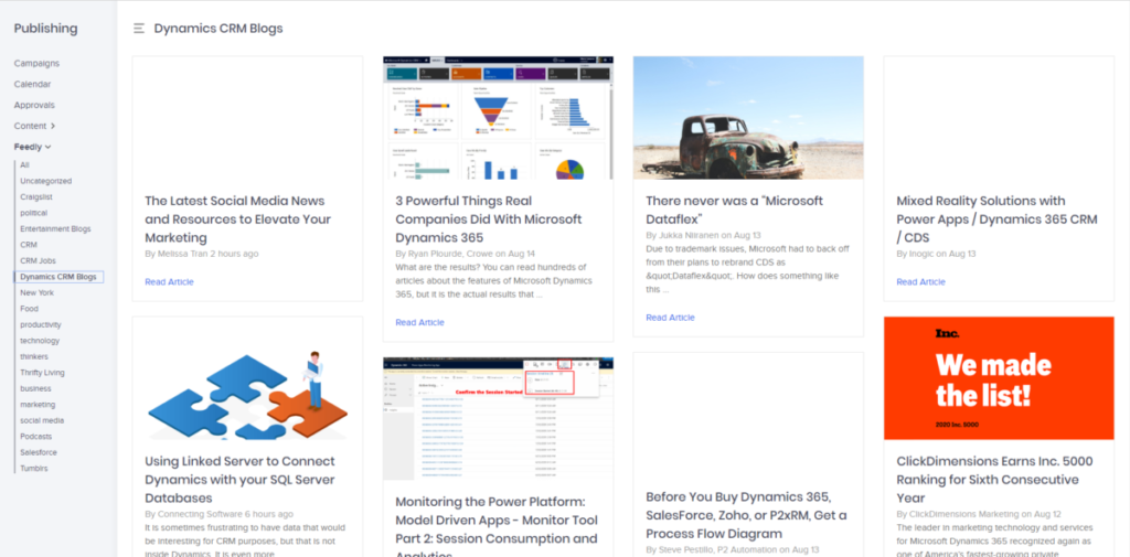 ClickDimensions Social Engagement | enCloud9
