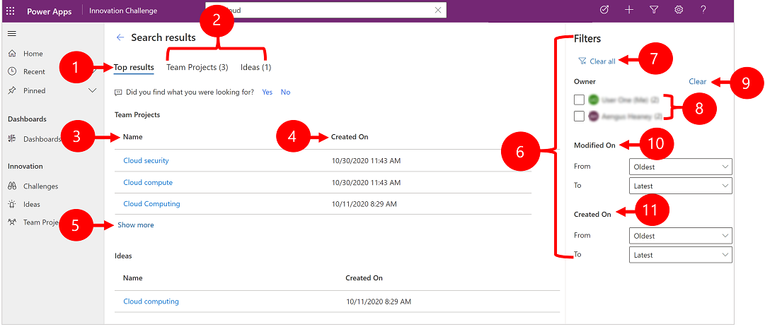 Search | Dynamics365 | enCloud9