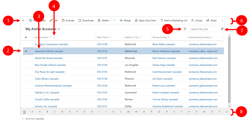 Dynamics 365 | list views | enCloud9