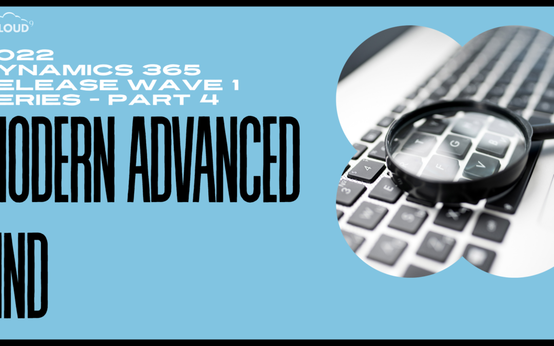 Modern advanced find | Dynamics 365 | enCloud9